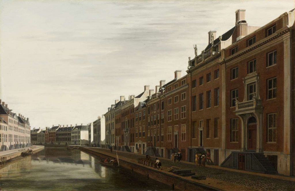 De Gouden Bocht in de Herengracht in Amsterdam vanuit het westen