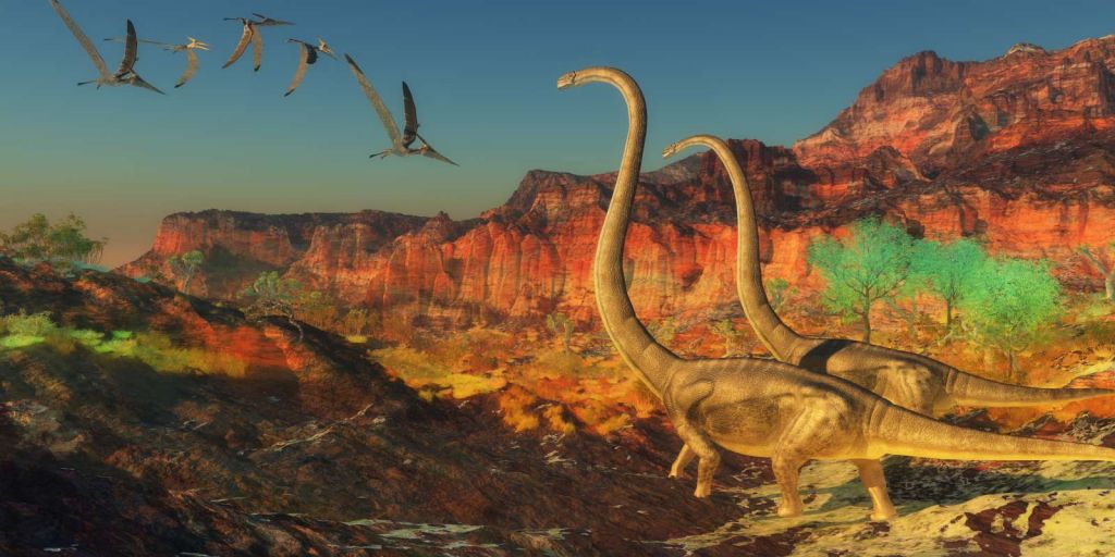 Dinosaurussen tijdens het Jura tijdperk
