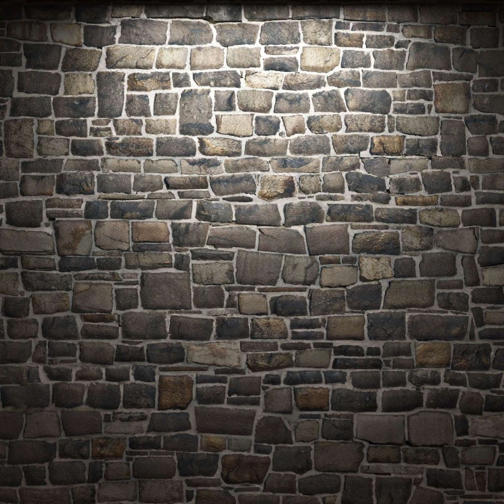 Donkere stenen muur