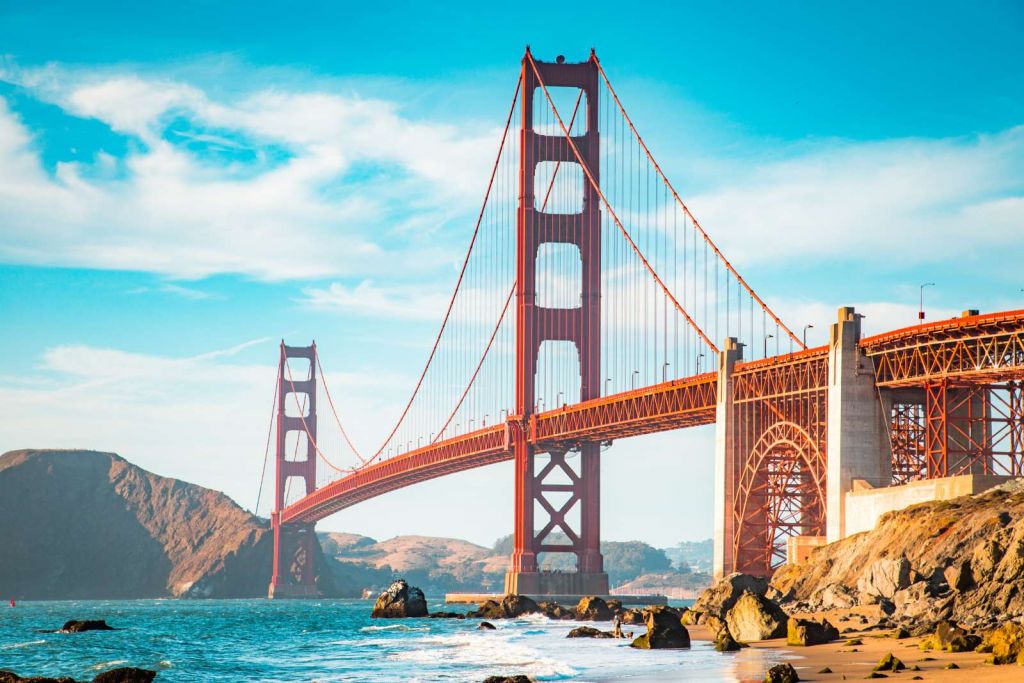 Golden Gate Bridge op een heldere dag