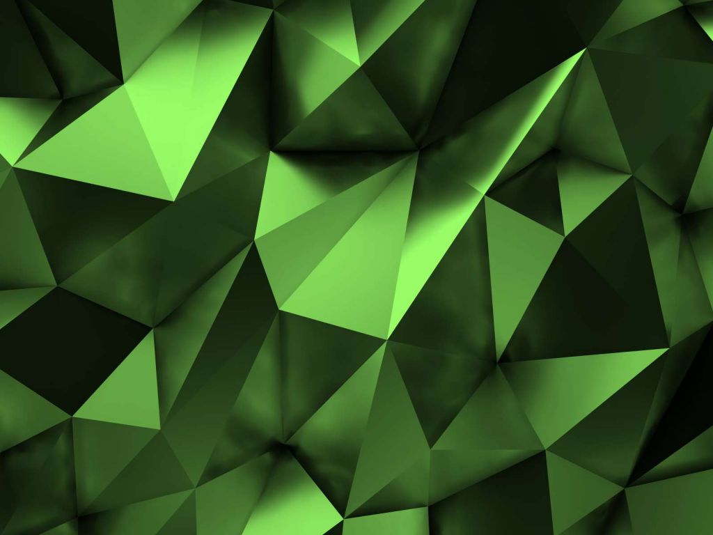 Groen veelhoekig geometrisch oppervlak