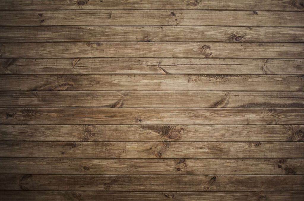 Horizontale houten planken