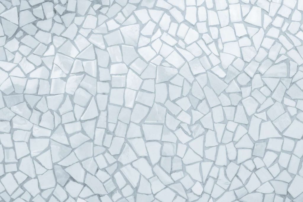 Lichte mozaïek steentjes