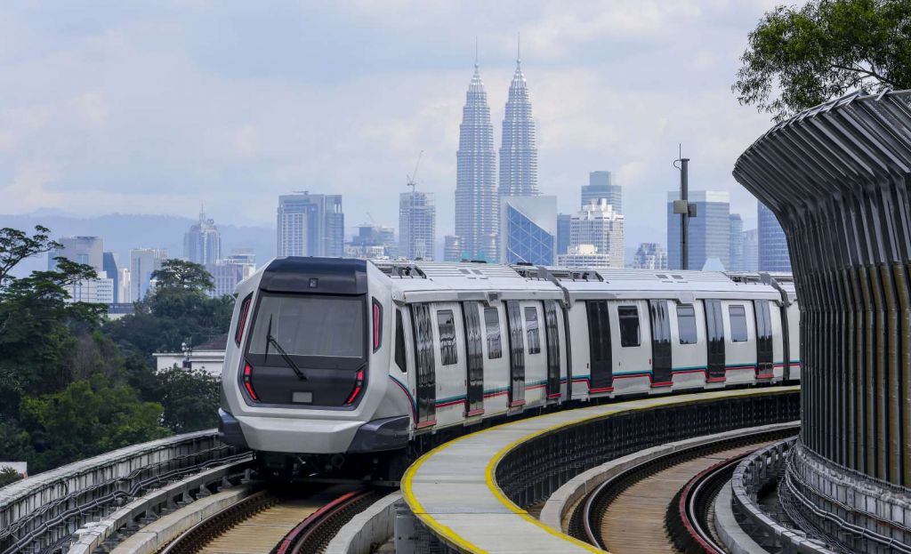 Moderne trein in Maleisië