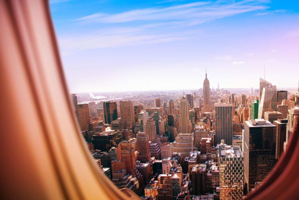 New York vanuit vliegtuig