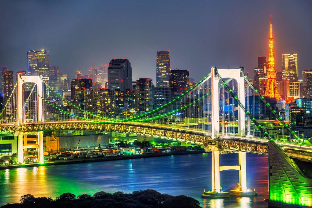Regenboogbrug Tokyo