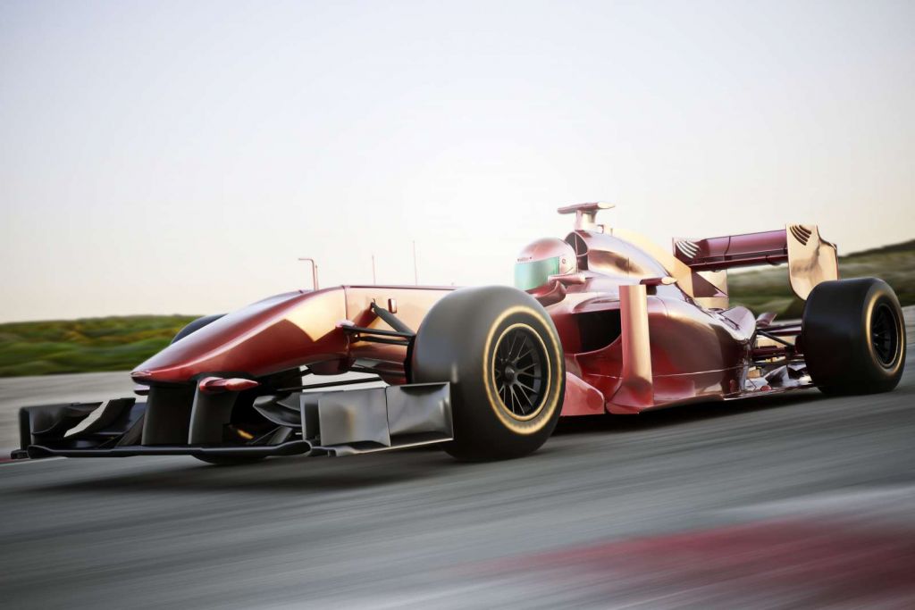 Rode Formule 1-auto
