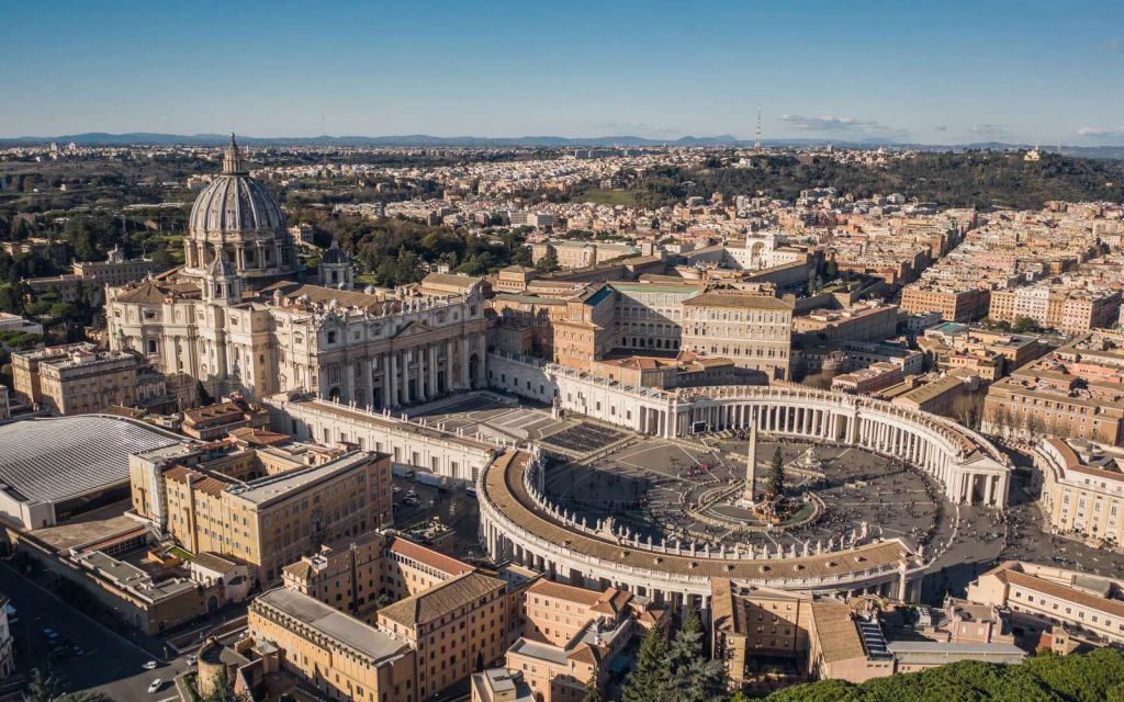 Vaticaanstad met kerst