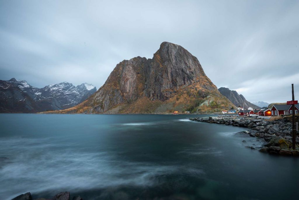 Vissers dorp in Noorwegen