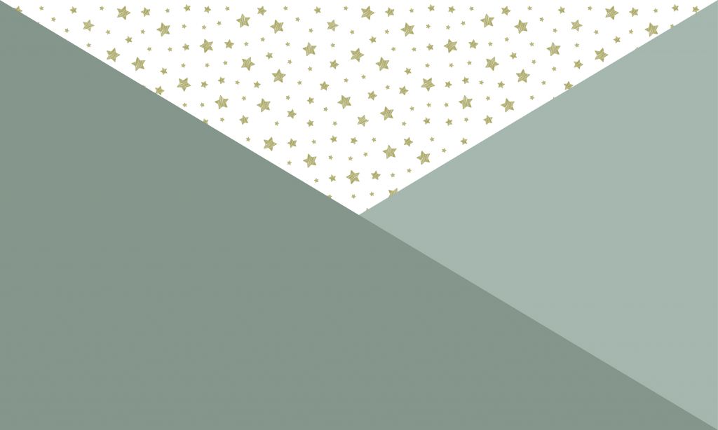 Groene driehoeken met sterren
