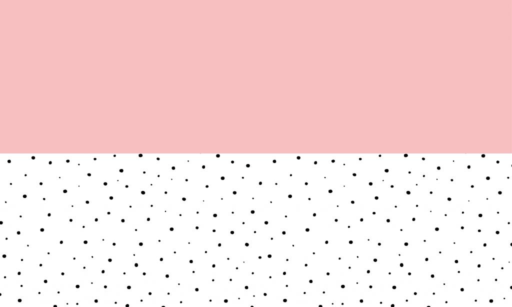 Roze en witte vlakken met zwarte stipjes