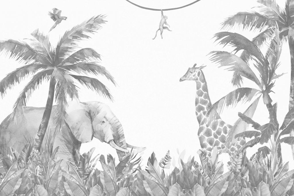 Vrolijke jungle dieren