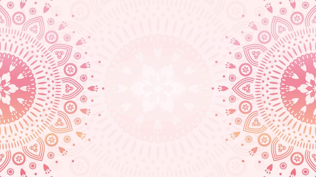 Roze bloemen mandala's