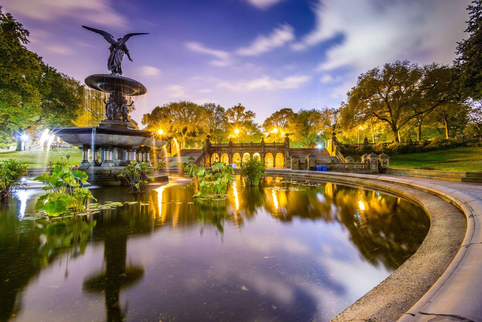 Bethesda Terrace en Fountain in Central Park