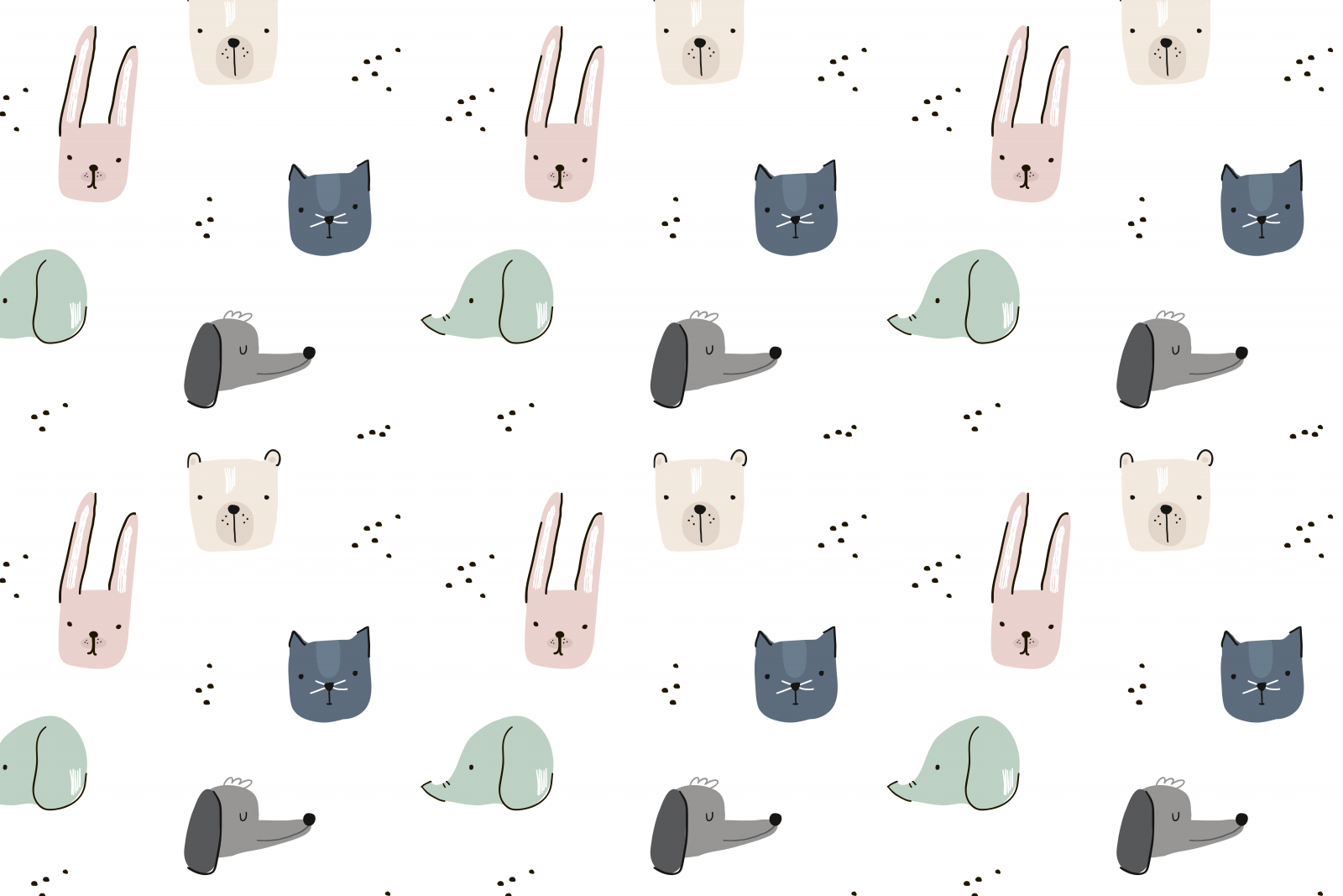 Dieren tekeningen print