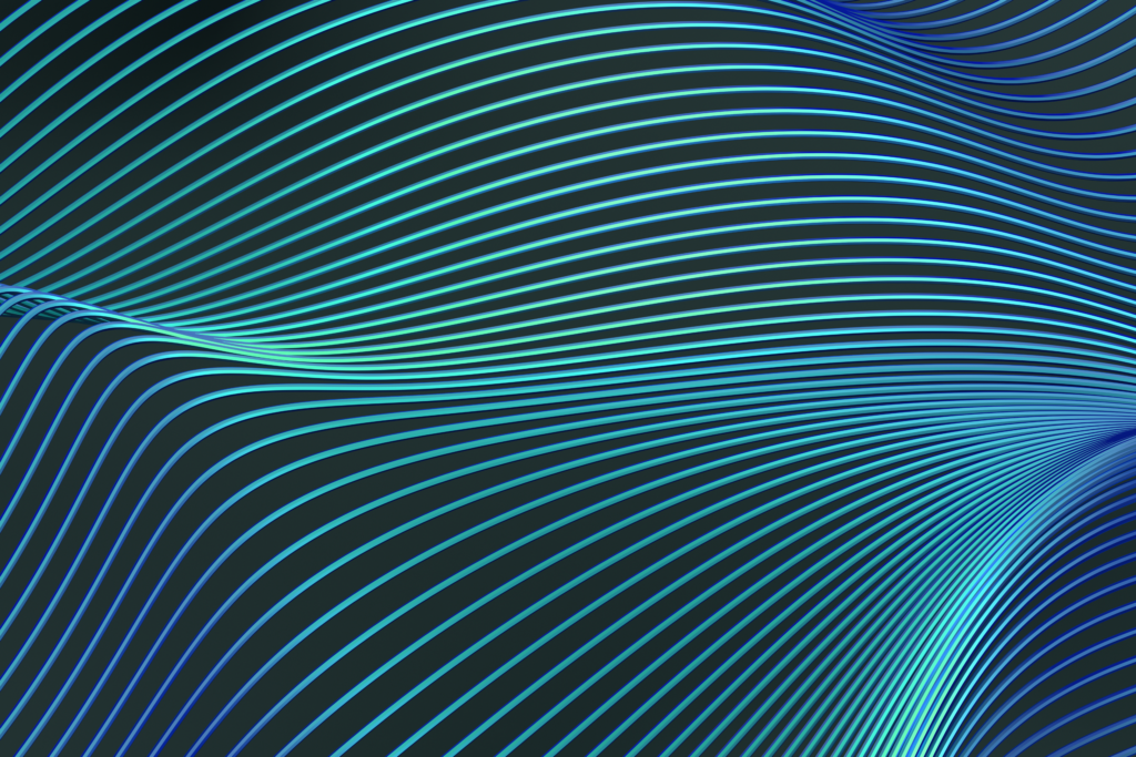 Golvend neon ontwerp