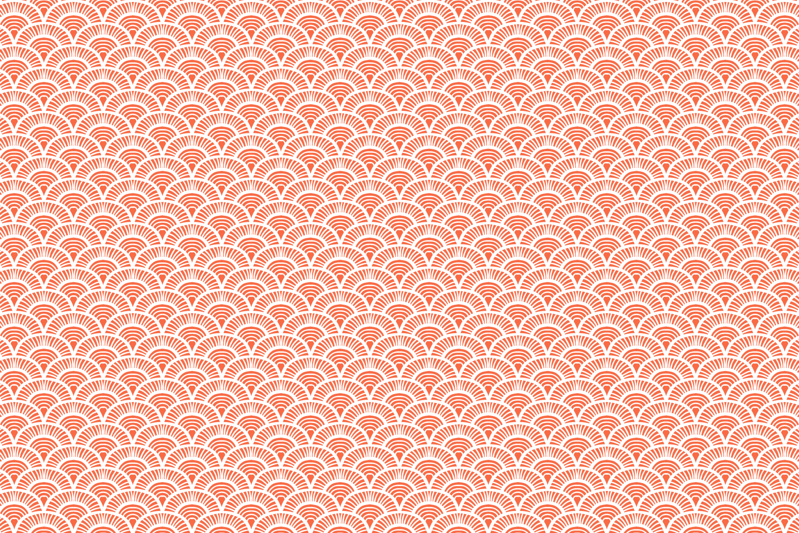 Oranje golfjes print