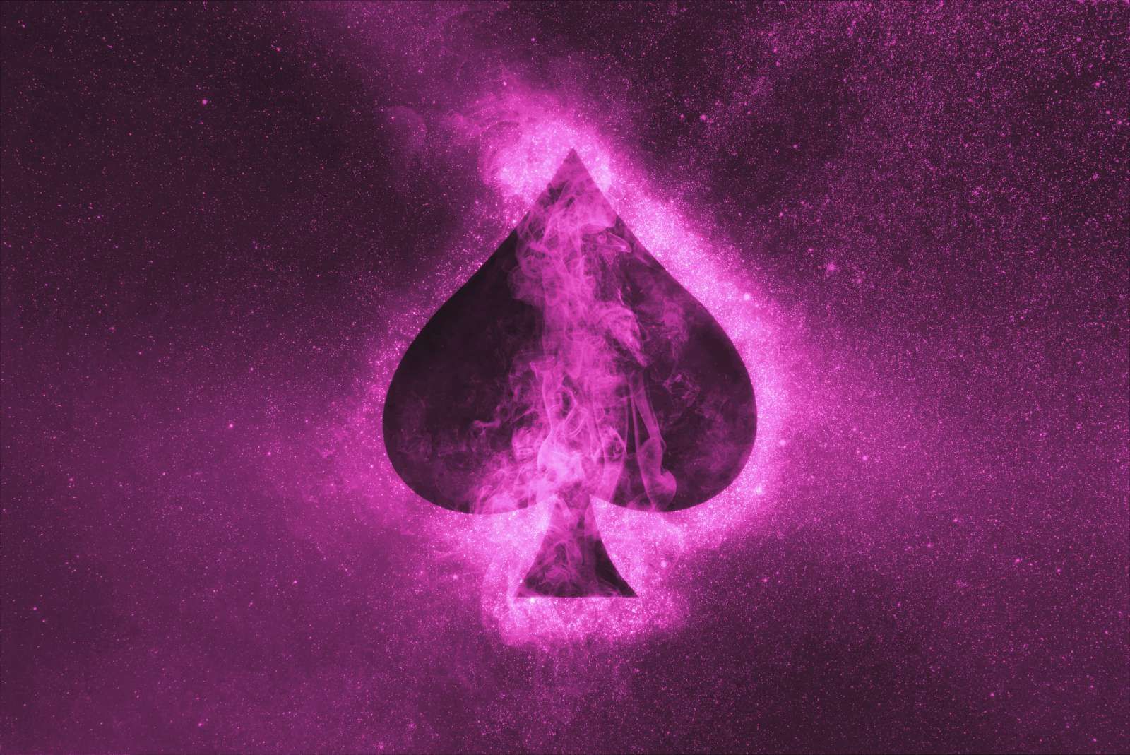 Speelkaart symbool in het roze