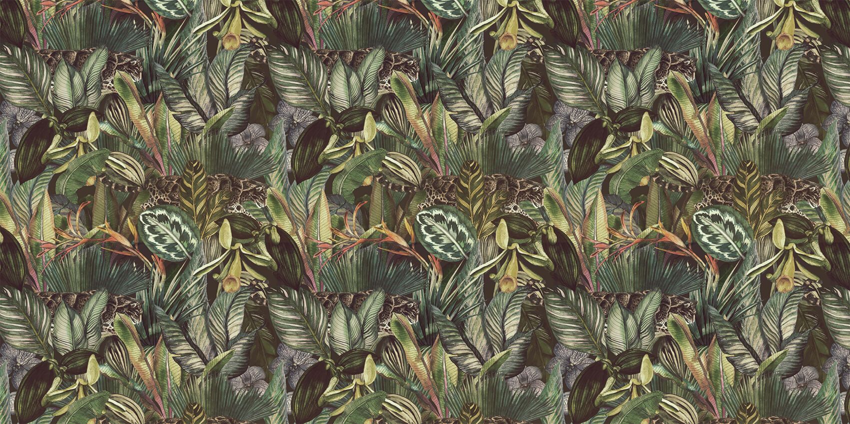 Luipaard tussen de bladeren