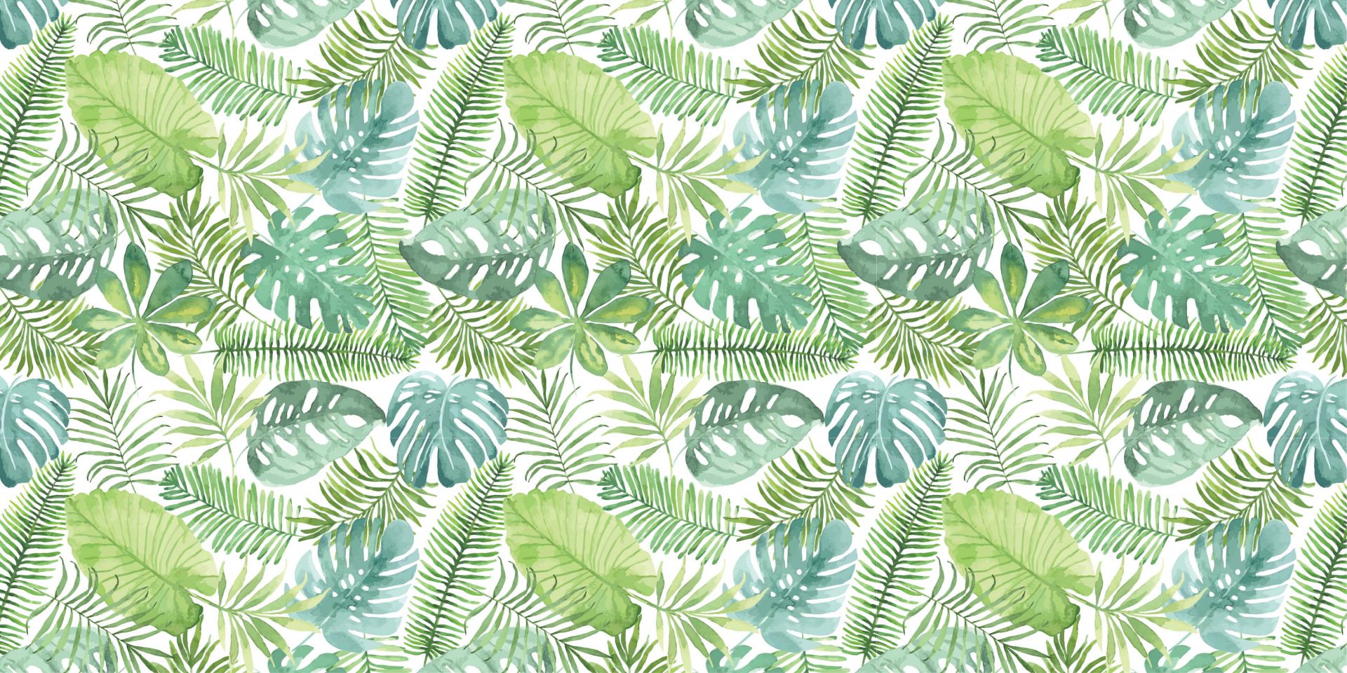 Tropische aquarel bladeren