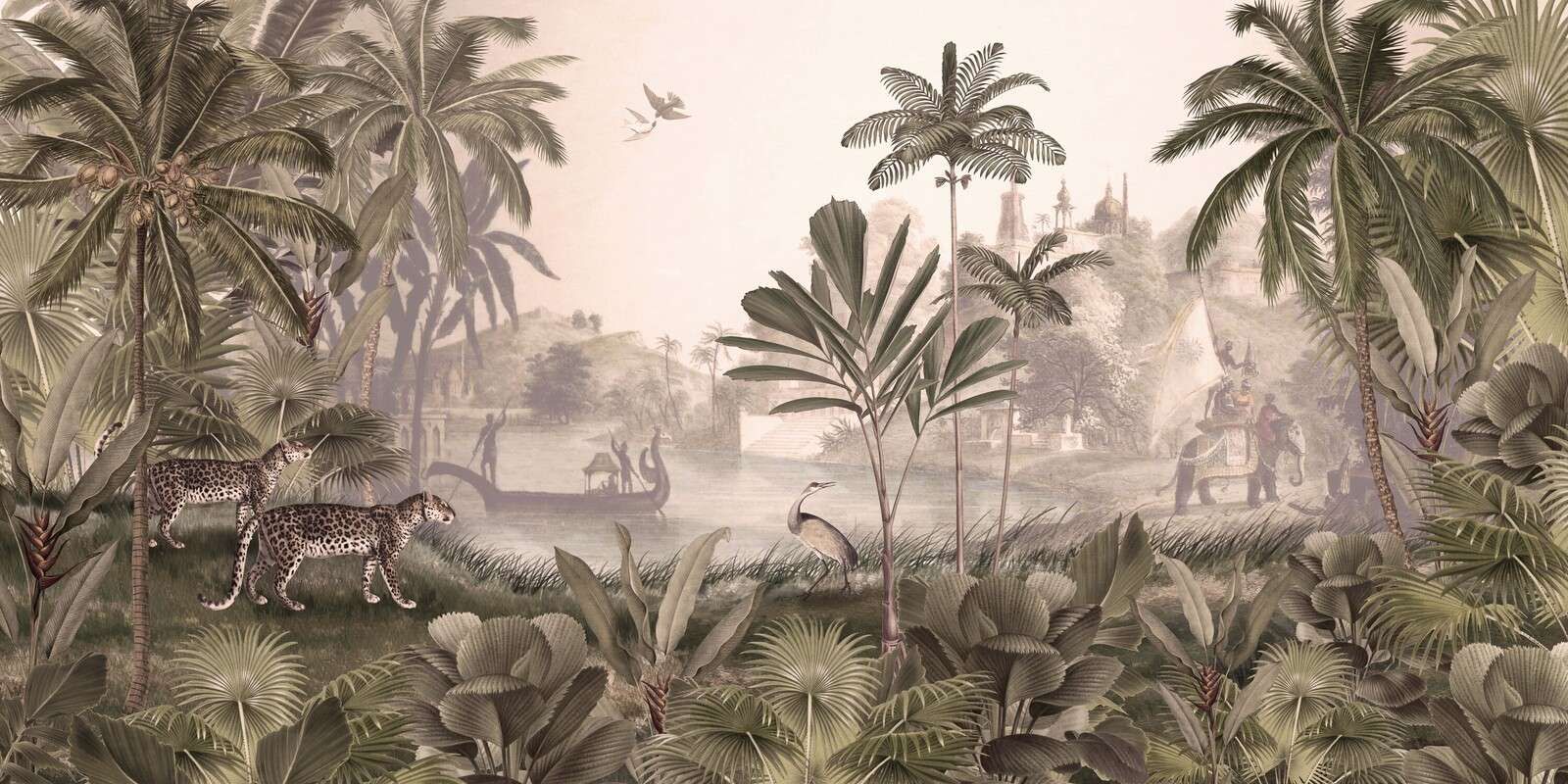 Leopard Landscape - Sepia